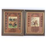 Two Framed Penny & Nickel Collections