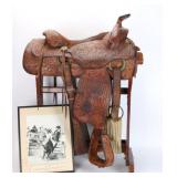 L. White Western Saddle