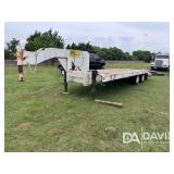 24' GOOSENECK TRAILER, TANDEM AXELS