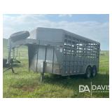 2015 16'X6' TRAVALONG STOCK TRAILER