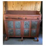 Large antique jelly cabinet server buffet
