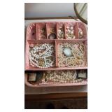 Pink trailer, costume, jewelry, faux pearl