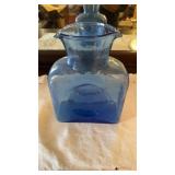vintage Blenko Glass Company Azure Blue Water