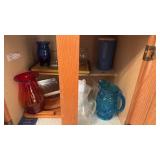 Kitchen cabinet with some vintage water pictures