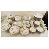 128 piece China set old Mason, Bavarian spring
