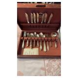 62 piece flatware set, Oneida,  Silver plate