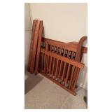 Day bed or childs crib with the metal spring base,