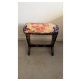 Small Antique side bench, Oak construction, the
