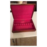 Vintage Reed Barton silver chess storage box