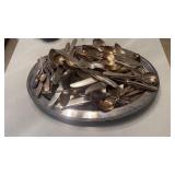 Full set of flatware, nice forks and spoons, n