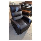 Electric recliner, pleather material with much