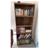 6 ft bookcase, with one adjustable shelf,