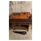 Antique tool chest with the contents all the