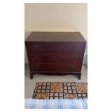 Antique three drawer dresser, cedar lined,