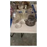 Group lot of vintage glassware, including a