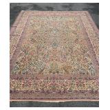 Room size Persian carpet rug, tree and floral