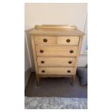 Vintage five drawer dresser with original drawer