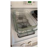 3 Pyrexx casserole, dishes, lasagna, dishes, one