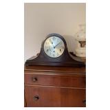 Antique mantle clock, with a German made works,