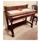 Antique Empire mahogany small buffet table dining