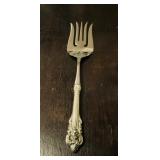 Wallace Sterling handle large serving fork,