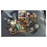 Collection of costume, jewelry, including a