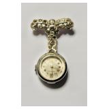 Antique Beacon Hill, brooch  watch, with paste