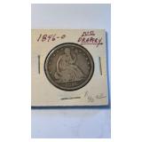 1846 O , New Orleans mint silver half dollar,