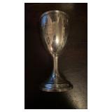 Antique 1918 solid Sterling, silver goblet,