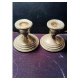 Pair of sterling silver 925 weighted