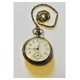 Antique menï¿½s pocket watch, with a 800/1000