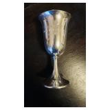 Sterling silver 925 trophy goblet, engraved