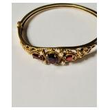 Antique Victorian, gold bracelet, with three