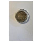 1853 US halftime Coin seated liberty with no