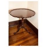 Henkel Harris tilt top tea table, wild black