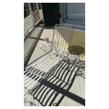 Heavy duty, metal porch recliner, great for the