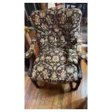 Antique armchair, with a nice velvet type,