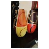 Pair of decorative MCM ceramic vases, kind of