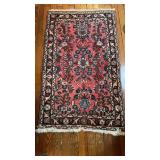 Small antique oriental carpet rug , 48 inches by