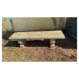 Three piece concrete bench, measures about 4 1/2ï¿½