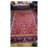 Large room size 11x8 Persian carpet, rug, bright
