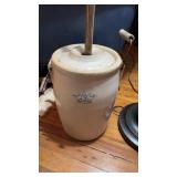 Antique 3 gallon stoneware, butter, churn, with