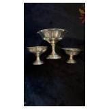 3 sterling silver compote bowl all 3 weighted