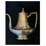 Solid sterling silver 925 antique teapot, part of