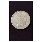 1921 US silver Morgan dollar coin