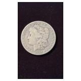 1899 o mint , US Morgan silver dollar coin