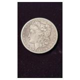 1883 US Morgan silver dollar coin