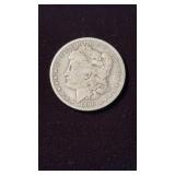 1890 o mint ,  US Morgan Silver dollar coin, well