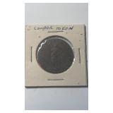Antique condor token, one side reads prosperity