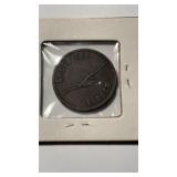 Antique token, success to the fisheries, on one